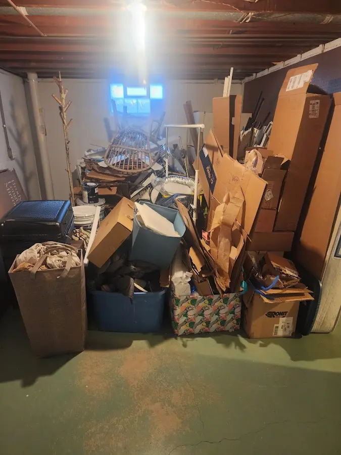 Roll-off dumpster container at job site for Construction Dumpster Rental in Richmond